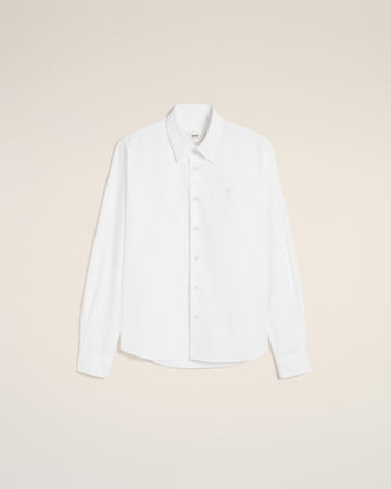White Cotton Ami de Coeur Classic Shirt