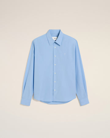 Blue Cotton Ami de Coeur Classic Shirt
