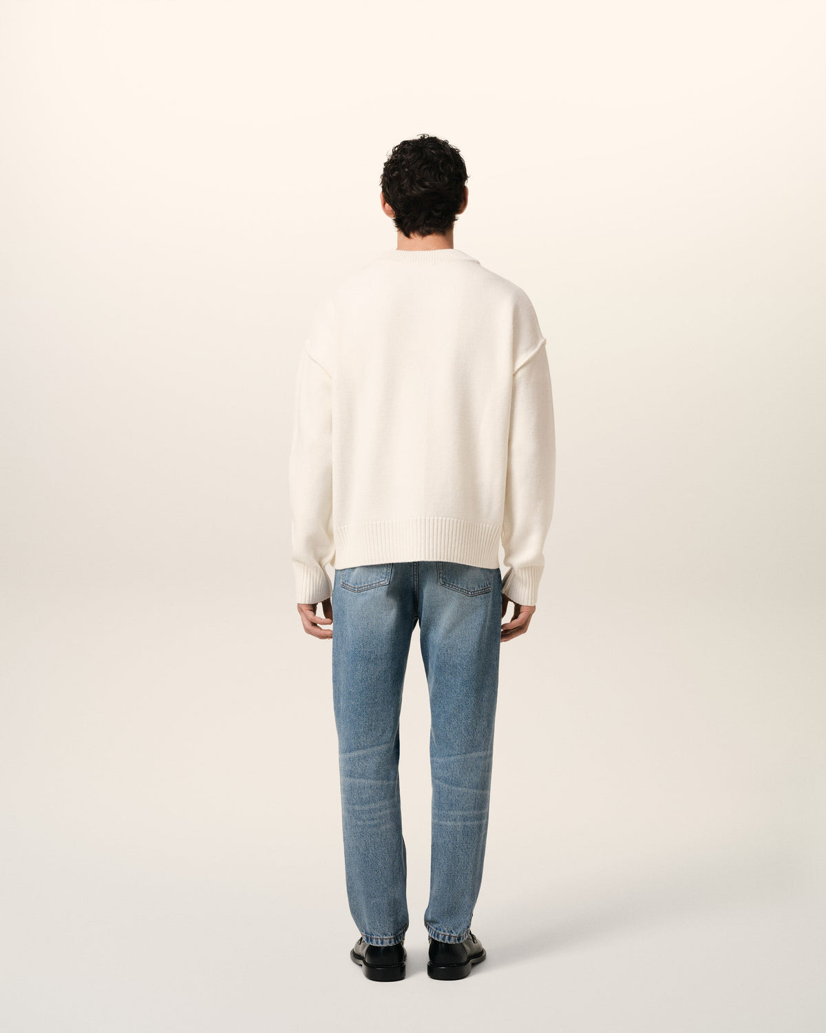 White Wool Ami de Coeur Cardigan