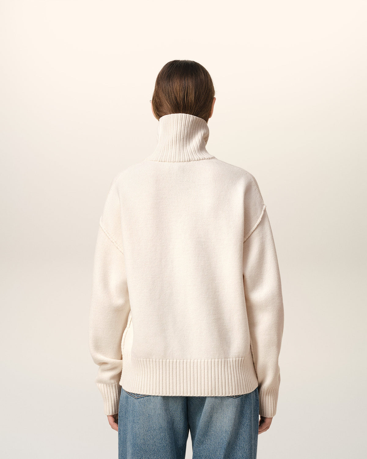 White Wool Ami de Coeur Sweater