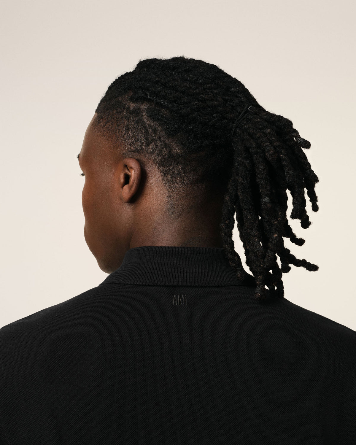 Black Organic Cotton Ami De Coeur Polo Shirt