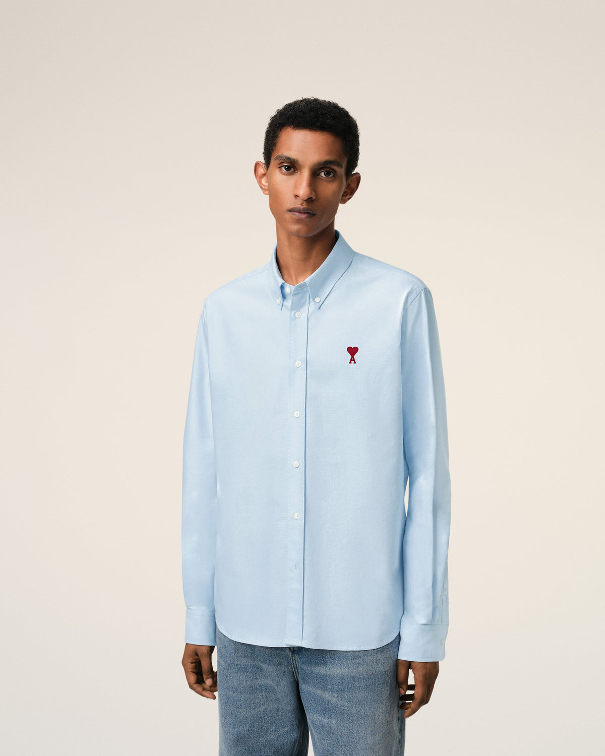 Blue Cotton Button Down Ami De Coeur Shirt