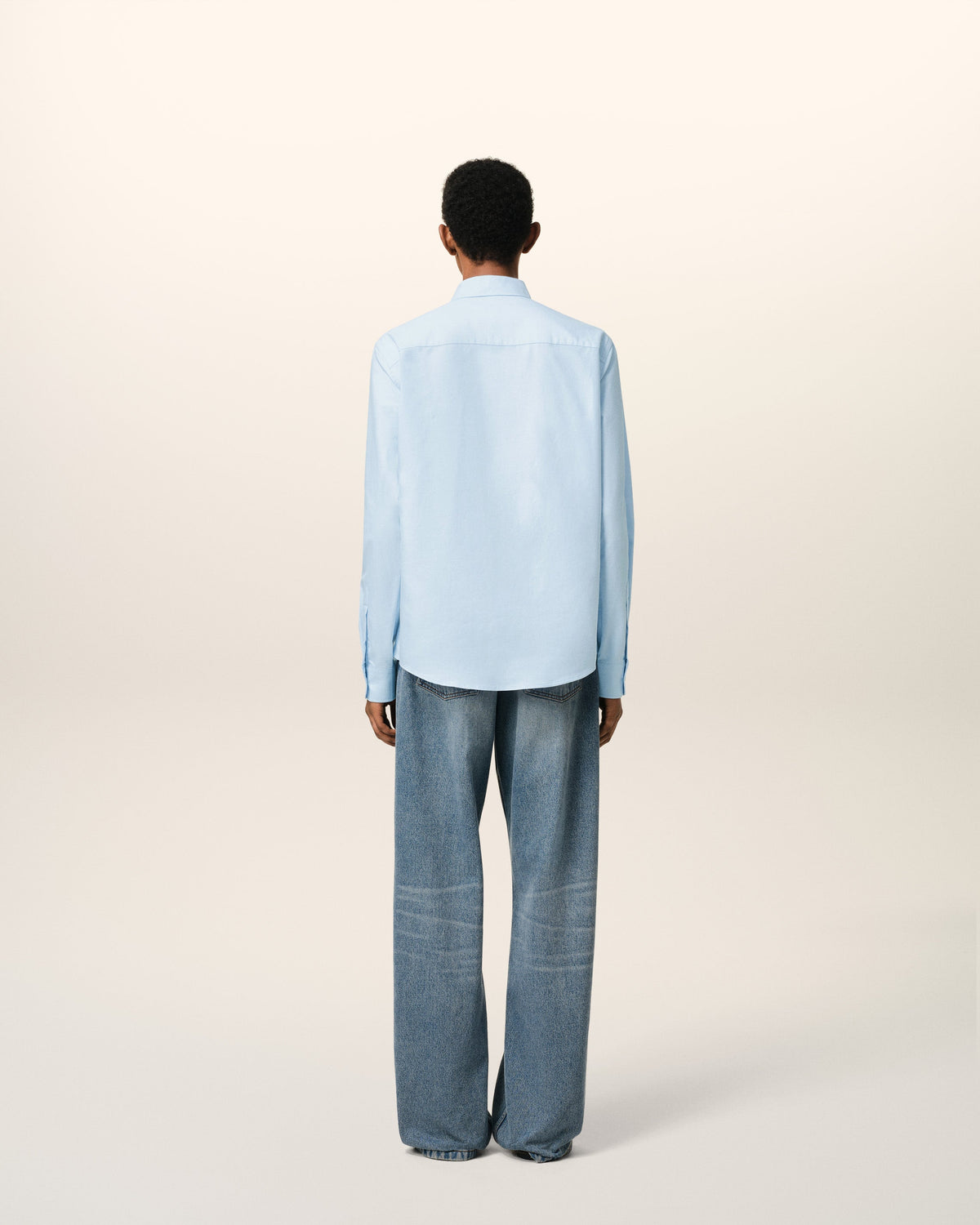 Blue Cotton Button Down Ami De Coeur Shirt