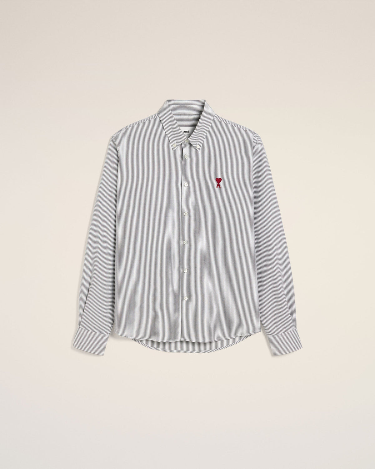 Grey Cotton Button Down Ami De Coeur Shirt
