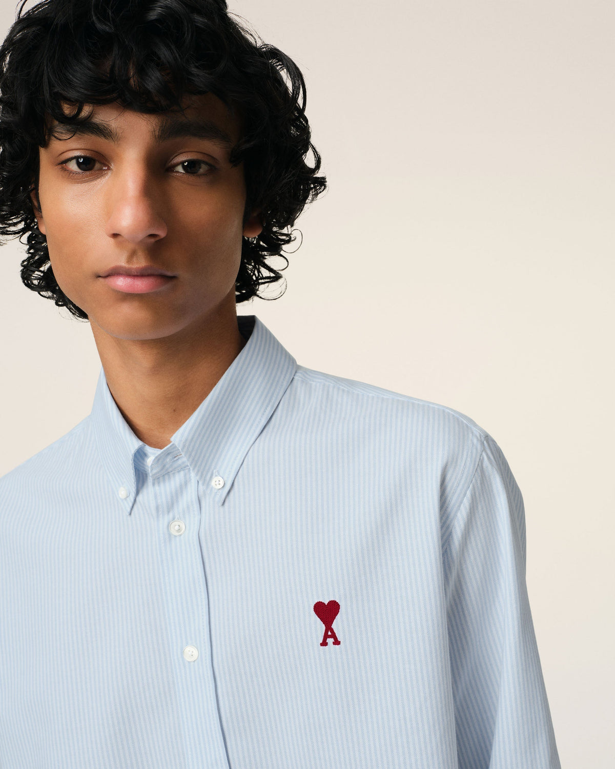Blue Cotton Button Down Ami De Coeur Shirt