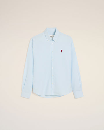 Blue Cotton Button Down Ami De Coeur Shirt