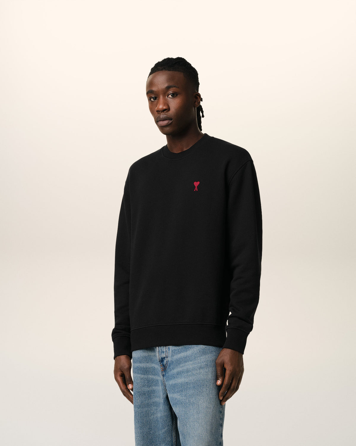 Black Organic Cotton Ami De Coeur Sweatshirt