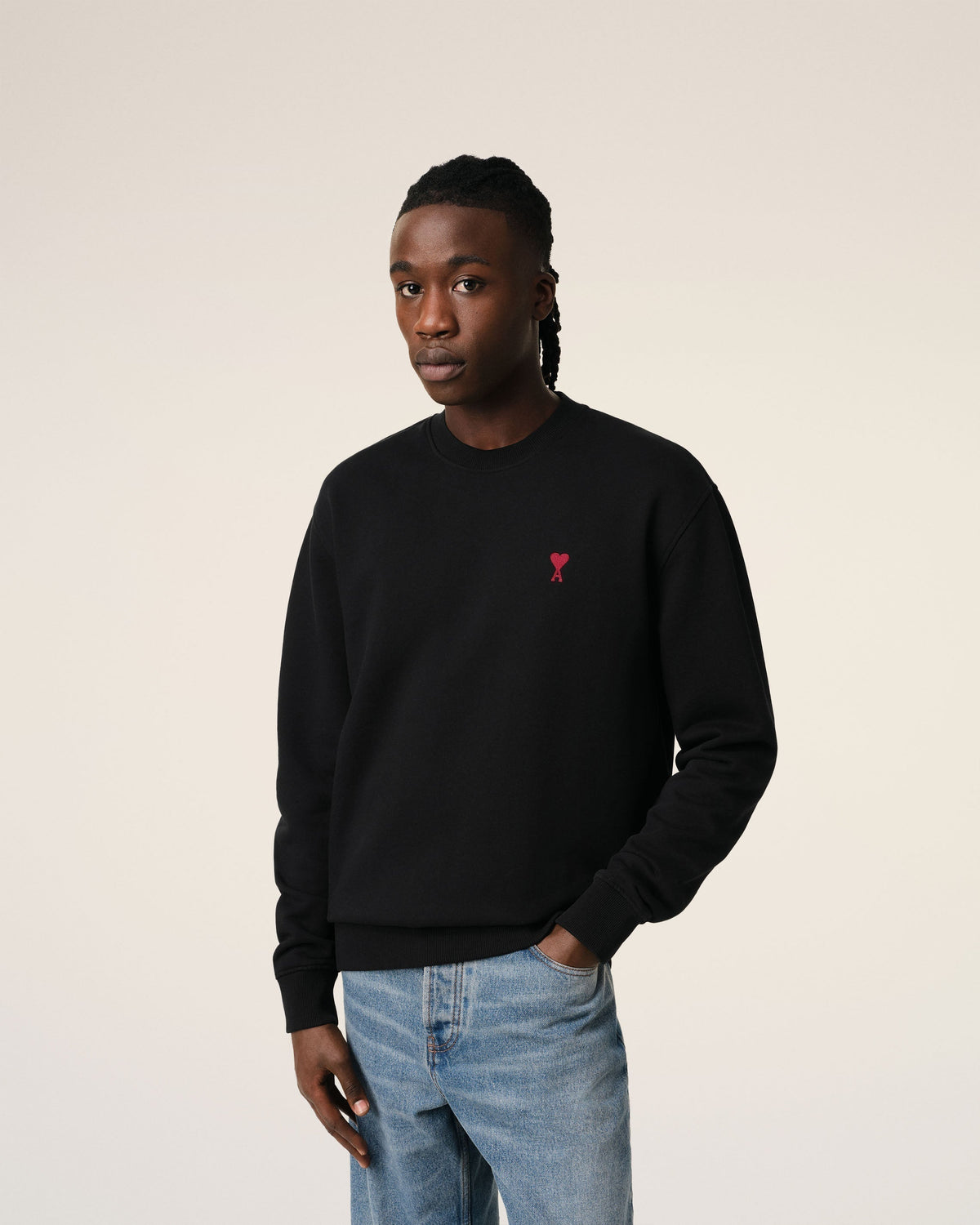 Black Organic Cotton Ami De Coeur Sweatshirt