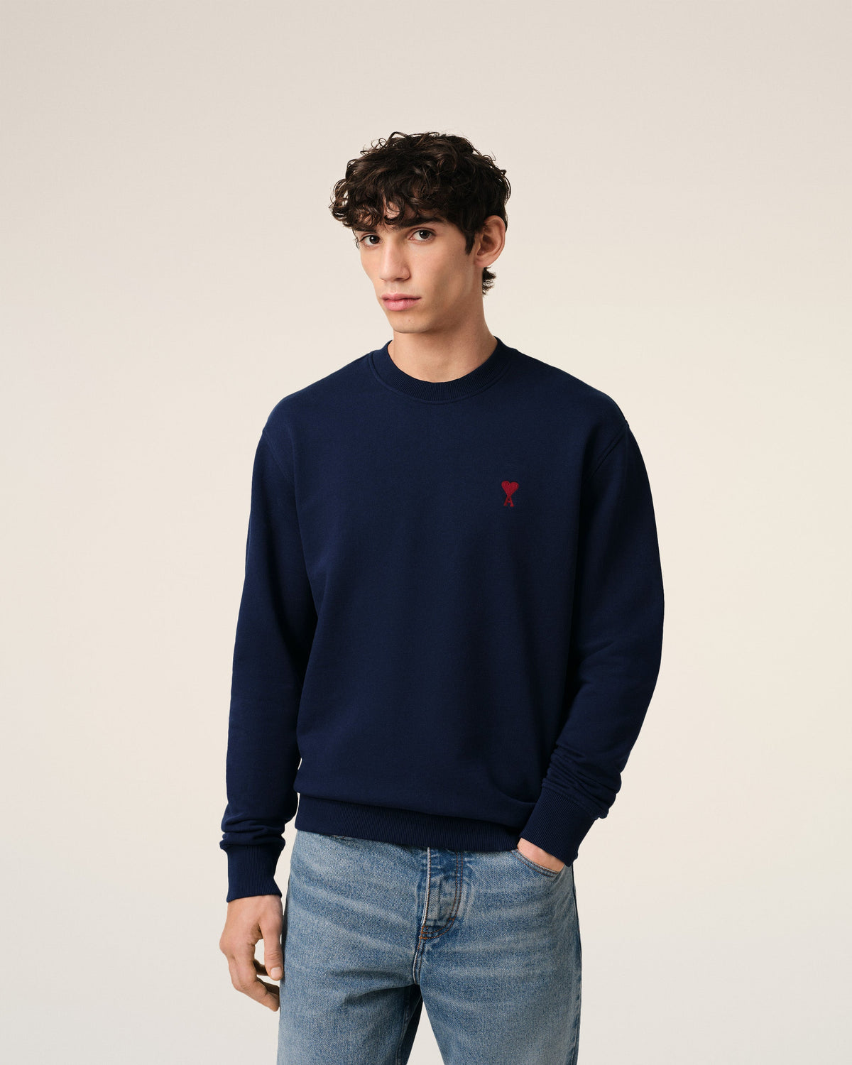 Blue Organic Cotton Ami De Coeur Sweatshirt