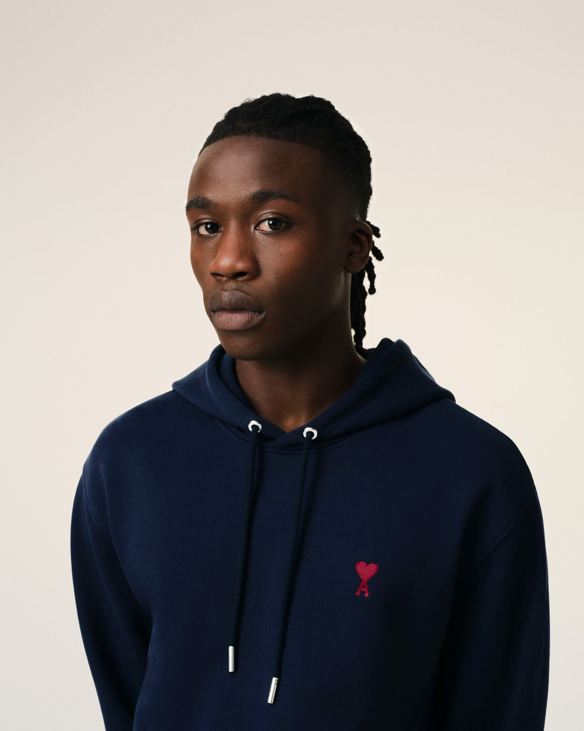 Blue Organic Cotton  Ami De Coeur Hoodie