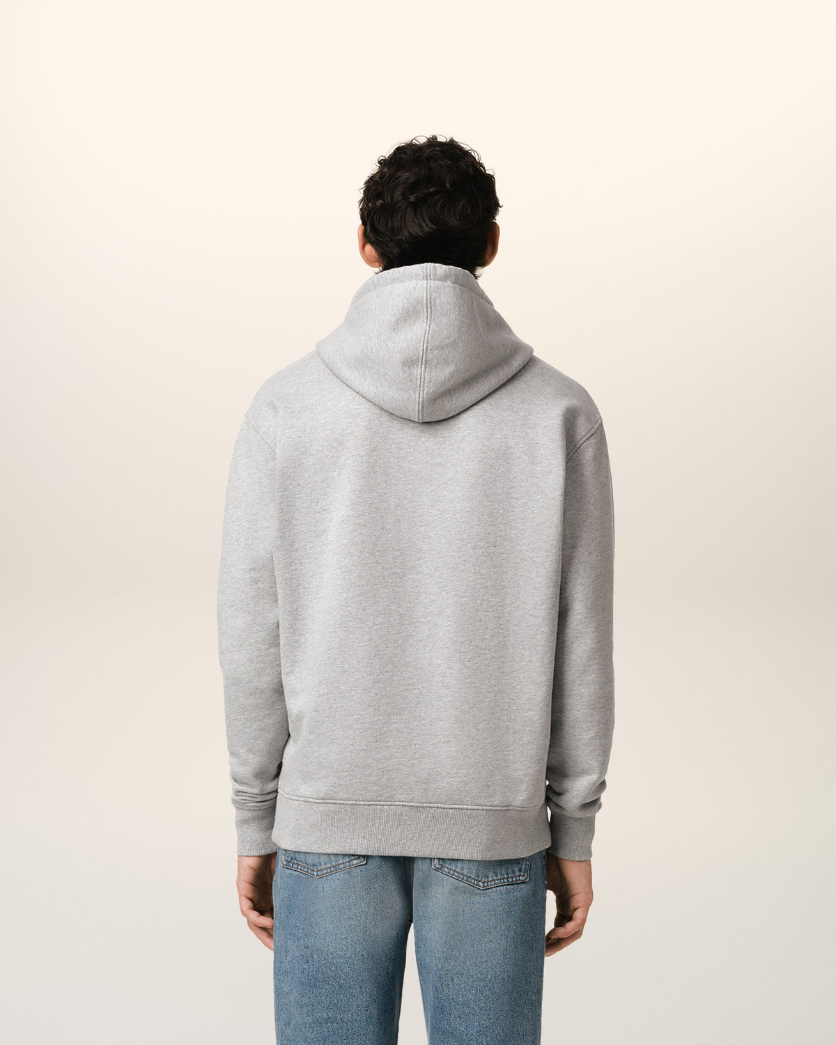 Grey Cotton Ami de Coeur Hoodie