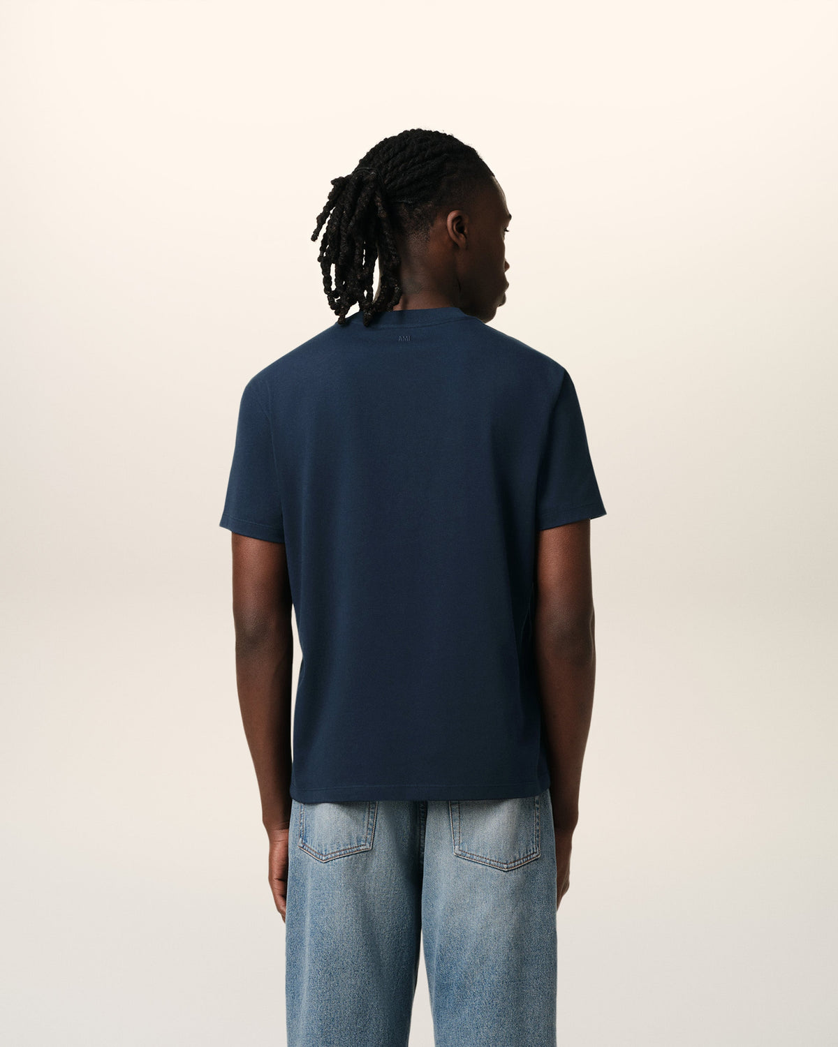 Navy Cotton Ami de Coeur T-Shirt