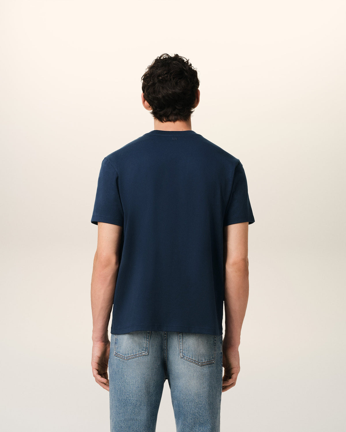 Blue Organic Cotton  Ami De Coeur T-shirt