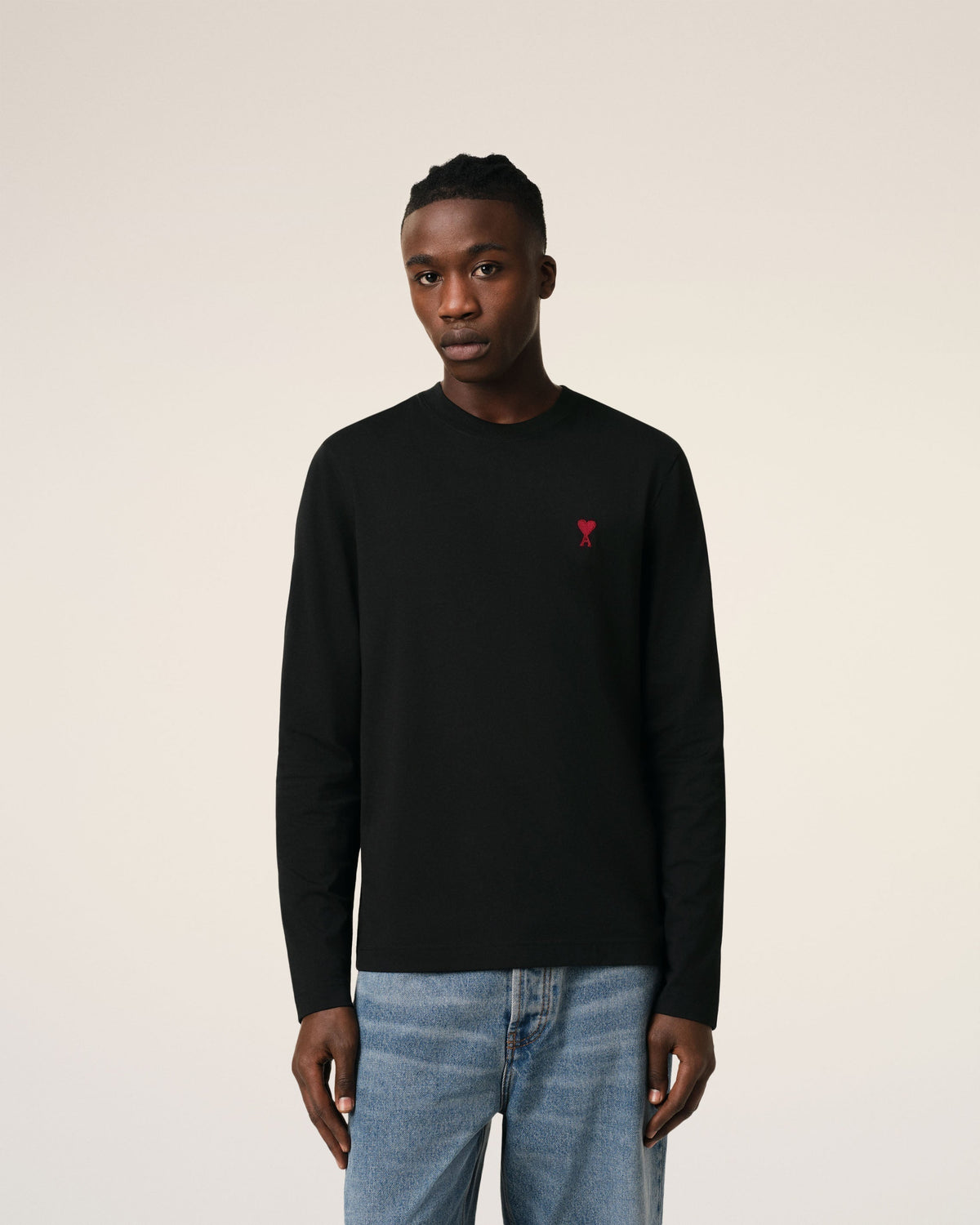 Black Organic Cotton Ami De Coeur T-shirt