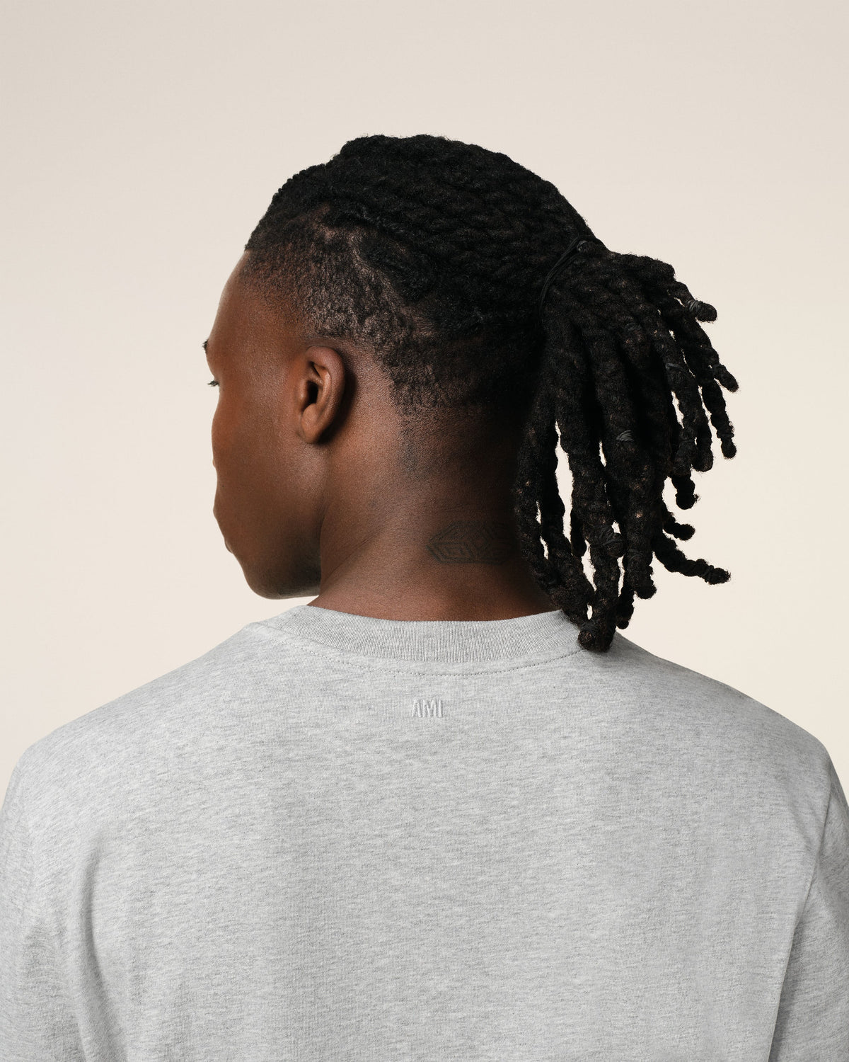Grey Cotton Ami de Coeur Long Sleeves T-Shirt