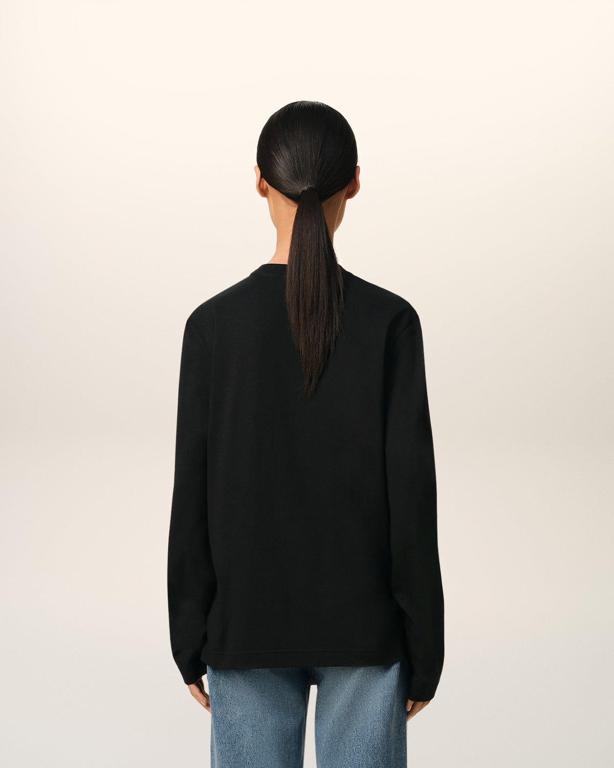 Black Organic Cotton Ami De Coeur T-shirt