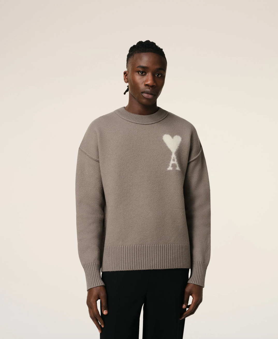 Taupe Wool Ami de Coeur Sweater