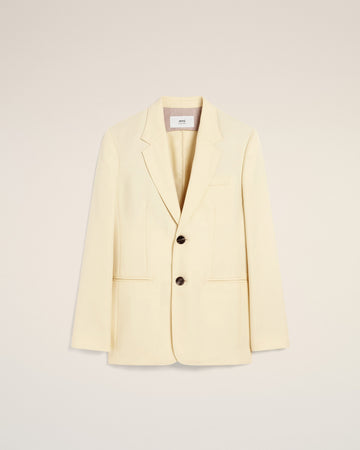 Yellow Wool Semi-Lined Jacket