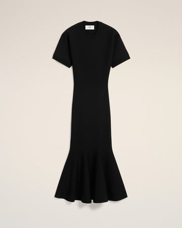 Black Godet Dress