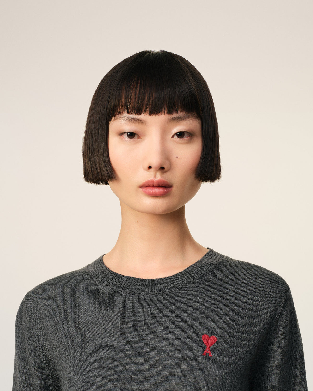 Red Ami de Coeur Crew Neck Sweater