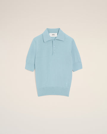 Blue Wool Ami De Coeur Polo