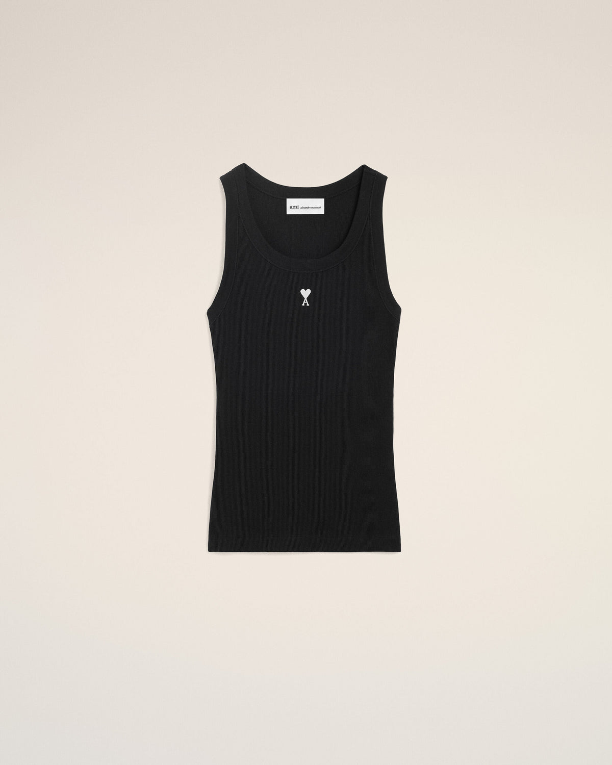 Black Cotton Ami De Coeur Tanktop