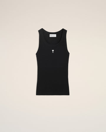 Black Cotton Ami De Coeur Tanktop