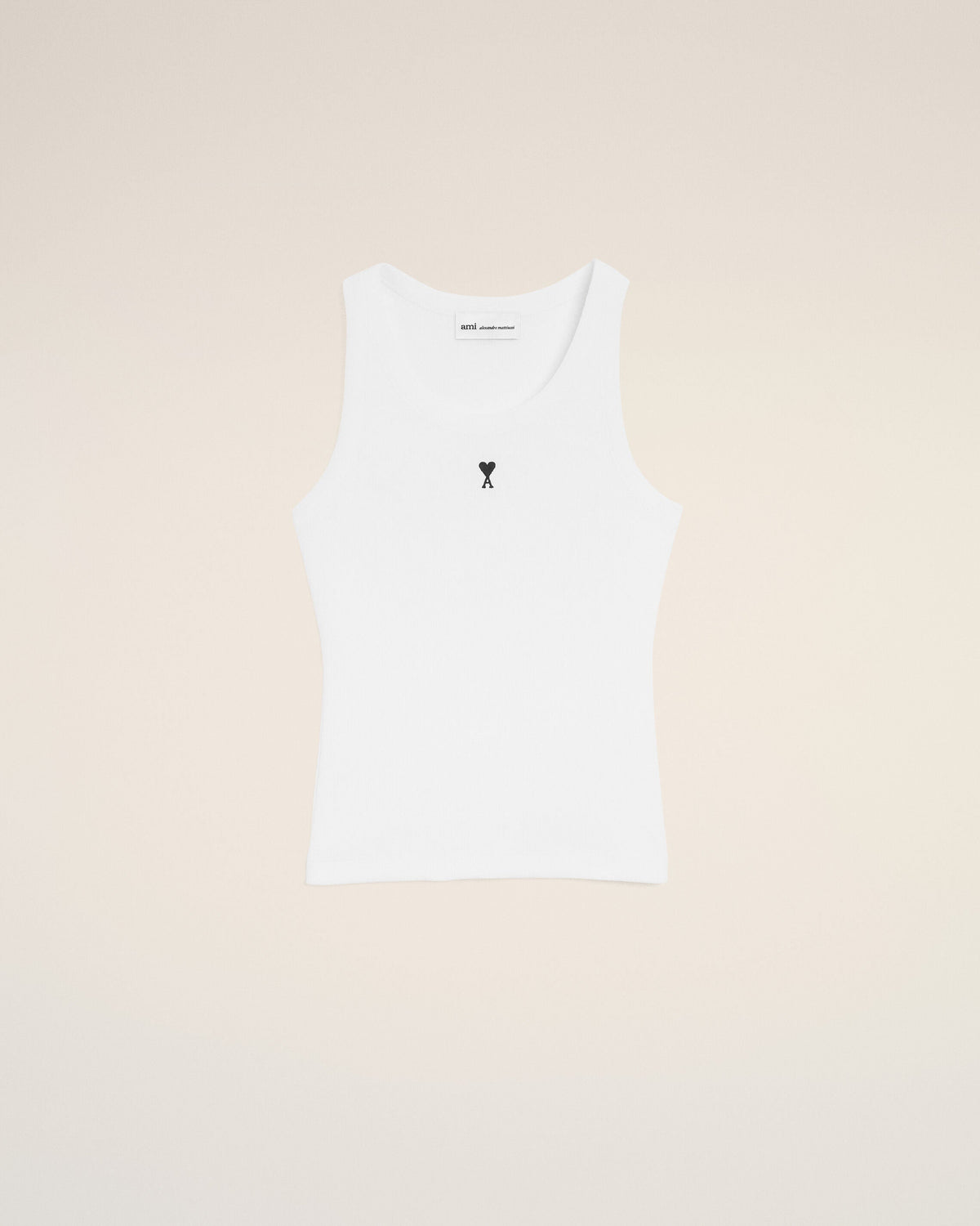White Cotton Ami De Coeur Tanktop