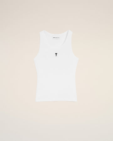 White Cotton Ami De Coeur Tanktop
