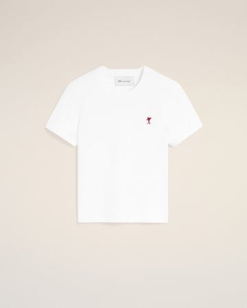 White cotton t-shirt with Ami de Coeur arrow