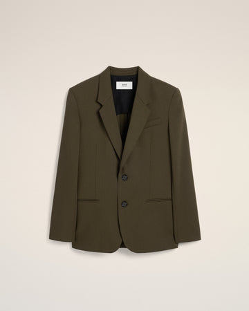 Green Wool Semi-Lined Jacket