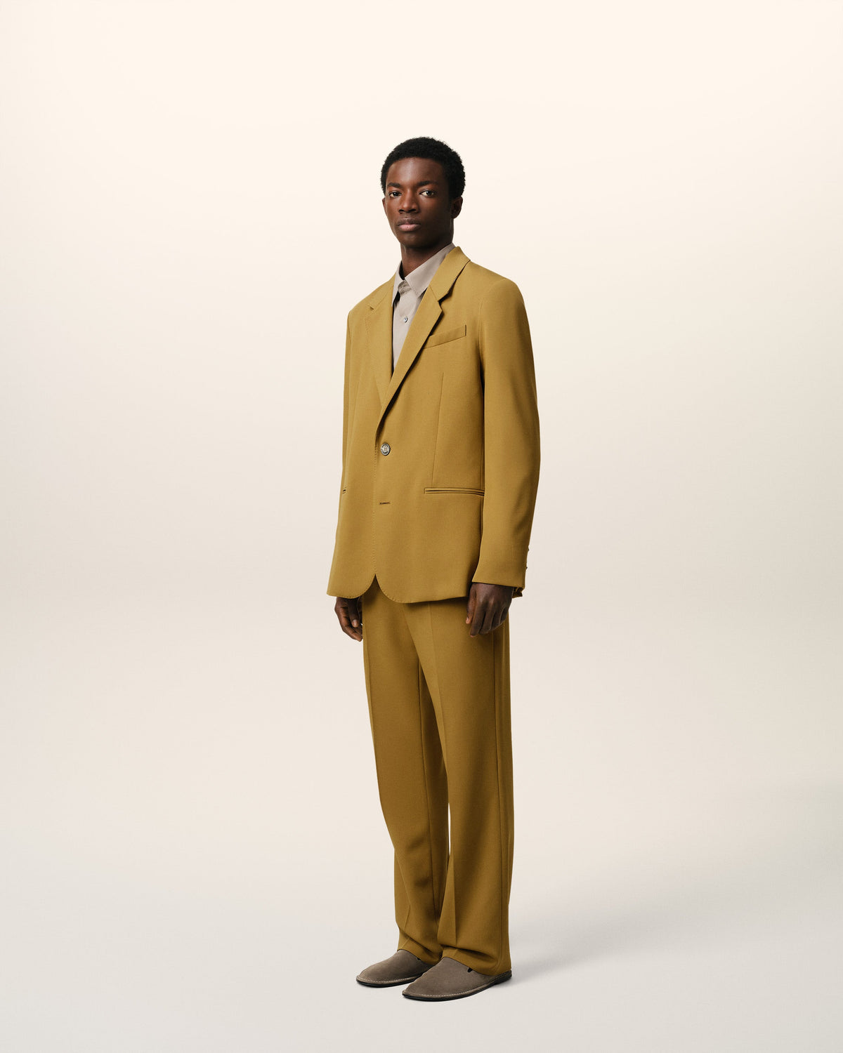 Mustard Wool Semi-Lined Jacket