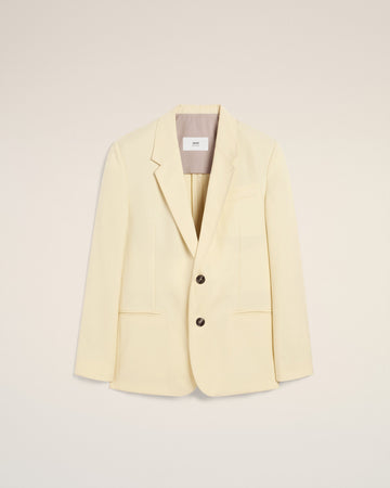 Yellow Wool Semi-Lined Jacket