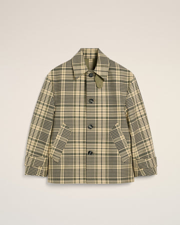 Beige Bounded Buttoned Jacket