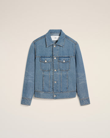 Blue Cotton Ami Paris Trucker Jacket