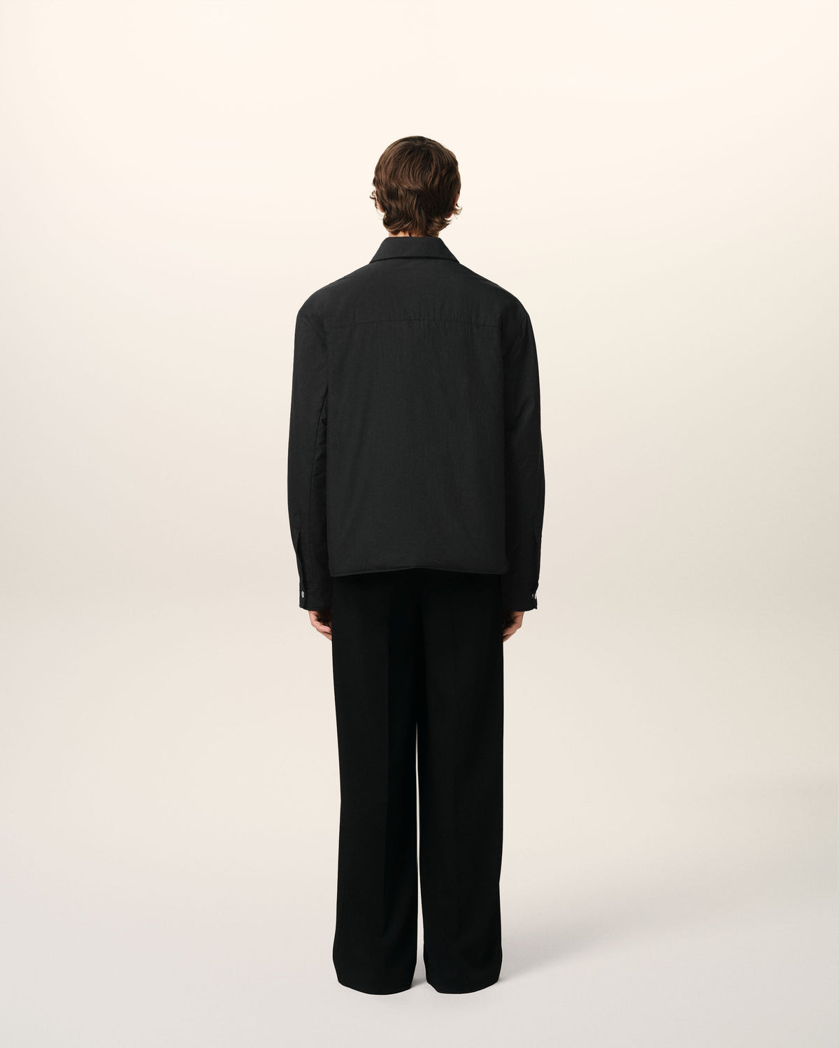 Black Canvas Padded Ami de Coeur Overshirt