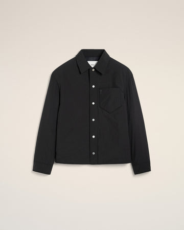 Black Canvas Padded Ami de Coeur Overshirt
