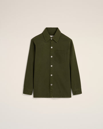 Green Cotton Ami de Coeur Overshirt