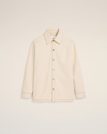 Beige Cotton Ami de Coeur Overshirt