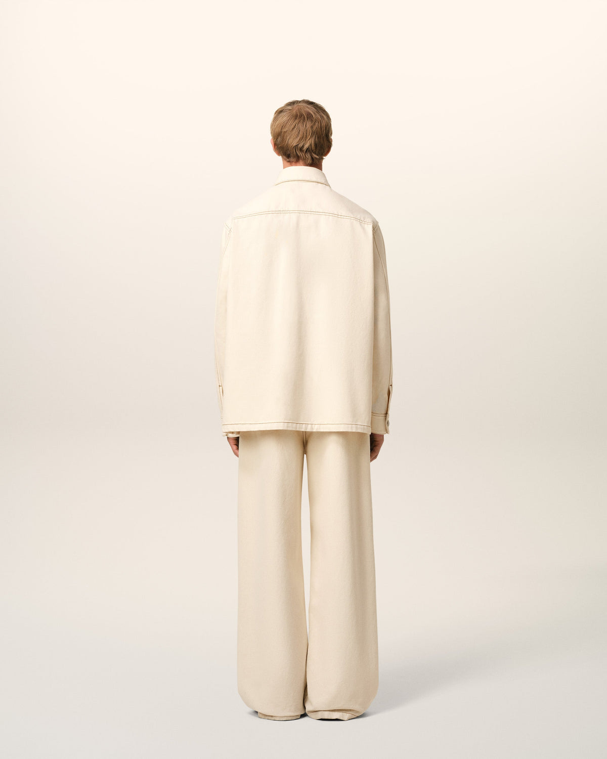 Beige Cotton Ami de Coeur Overshirt
