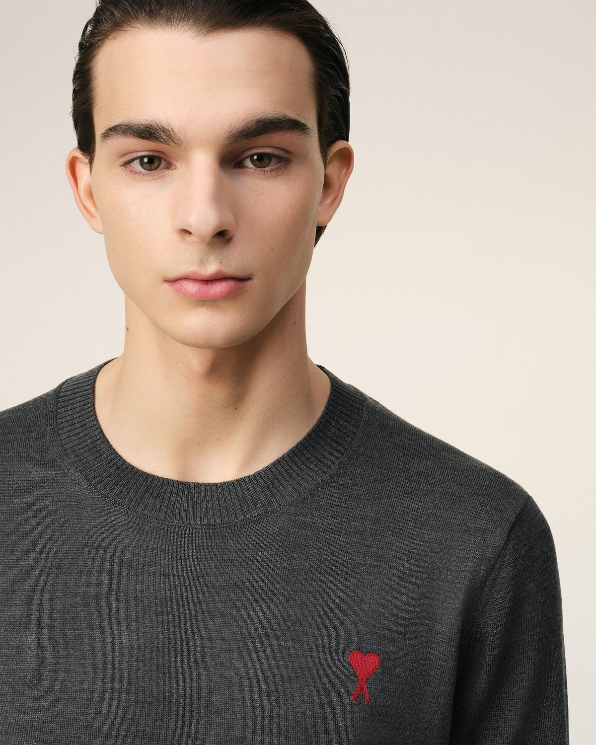 Red Ami de Coeur Crew Neck Sweater