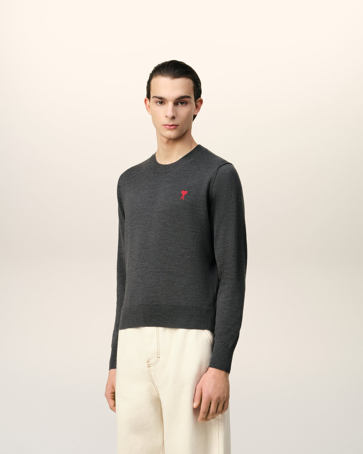 Red Ami de Coeur Crew Neck Sweater