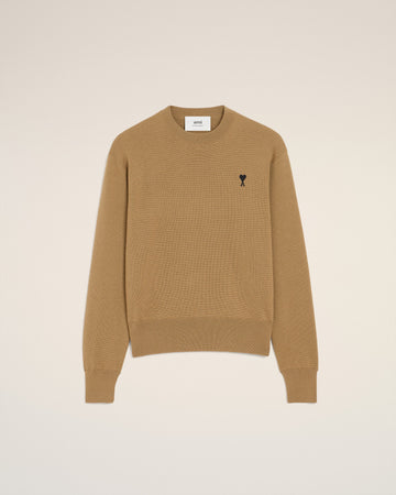 Brown Wool Ami De Coeur Crewneck Sweater