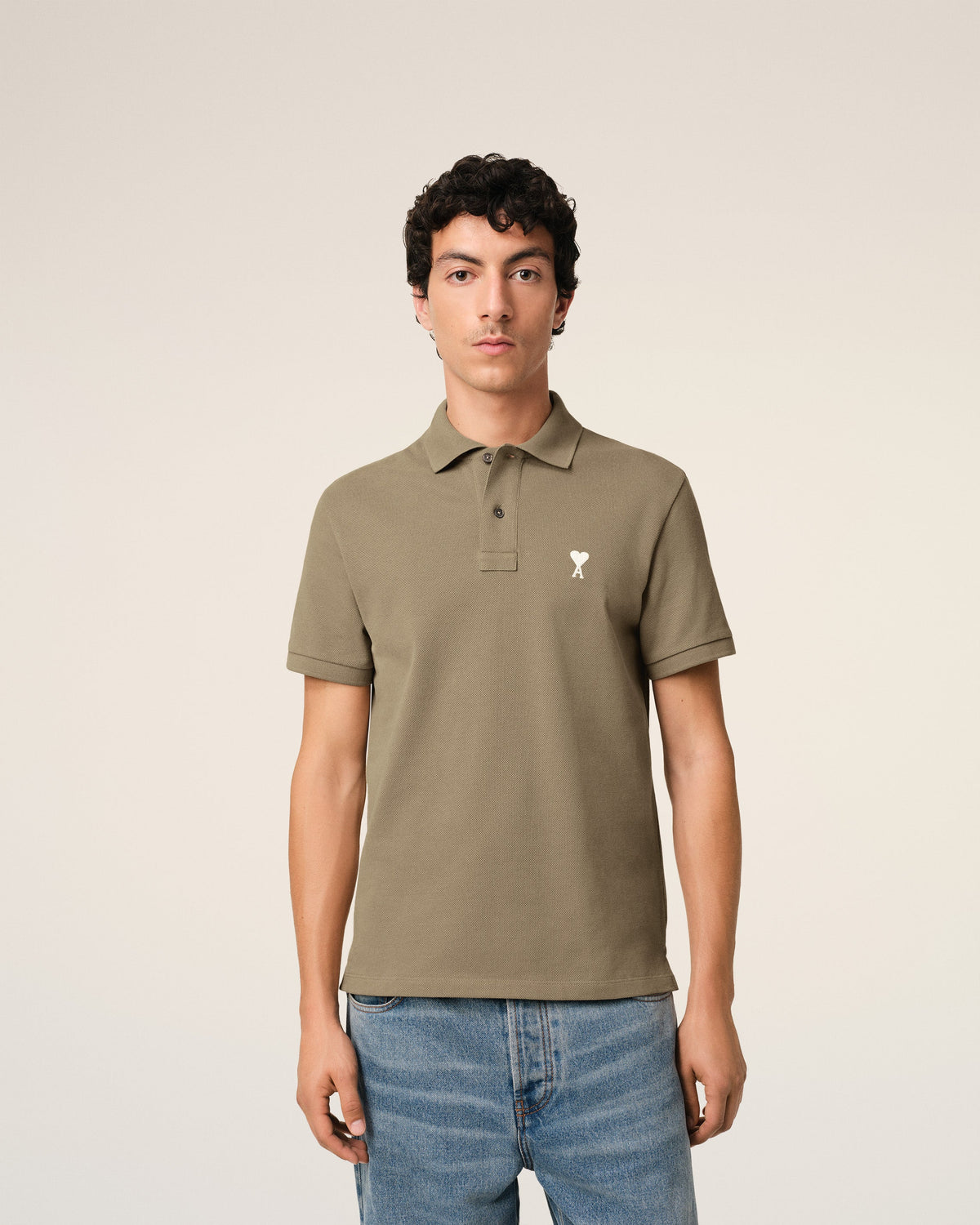 Green Cotton Ami de Coeur Polo Shirt