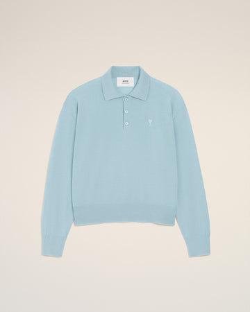 Blue Wool Ami De Coeur Polo