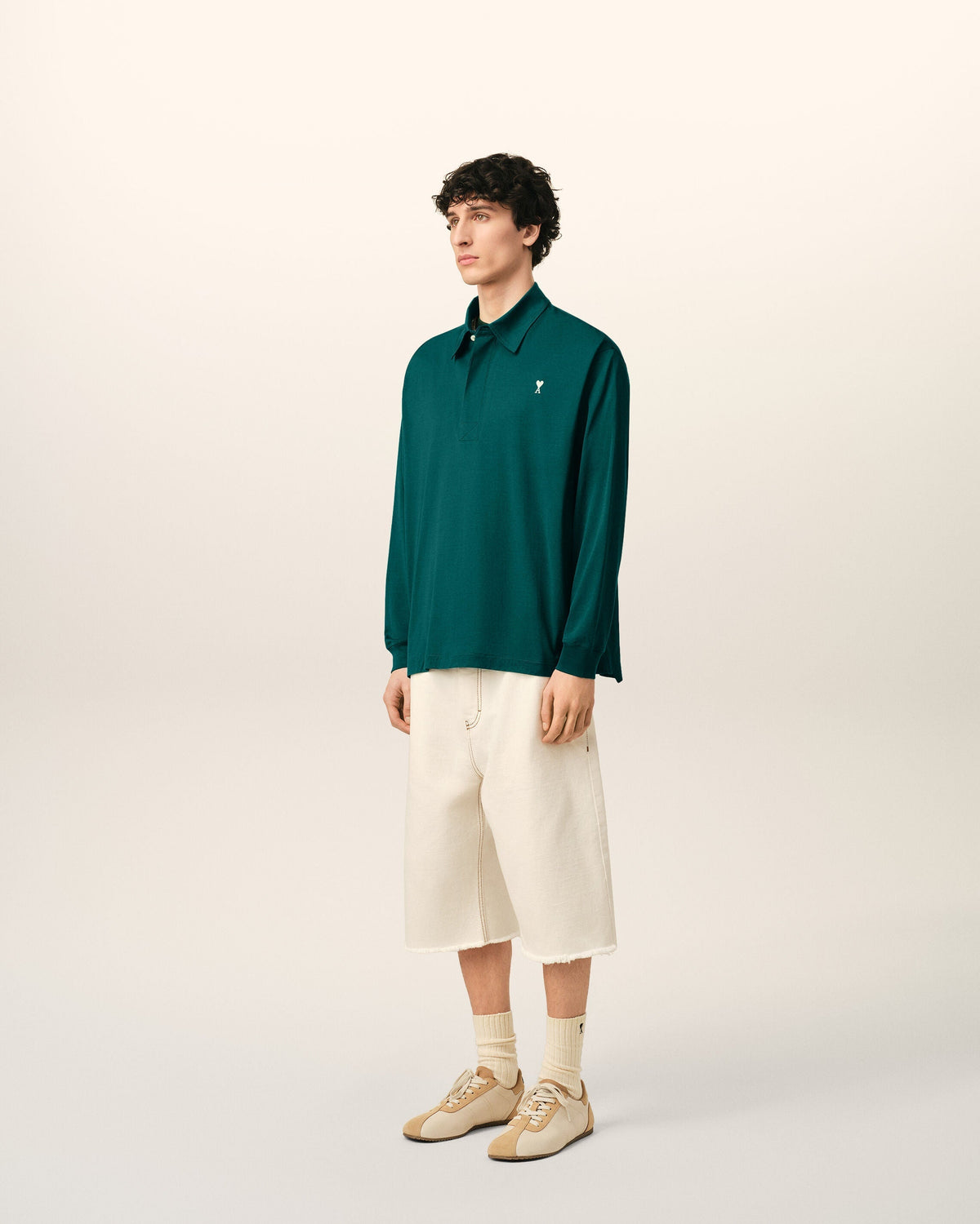 Green Cotton Ami De Coeur Polo