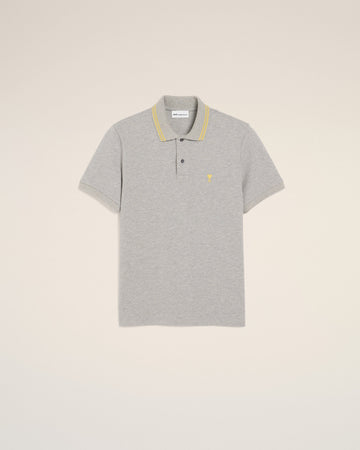 Grey Cotton Ami De Coeur Polo