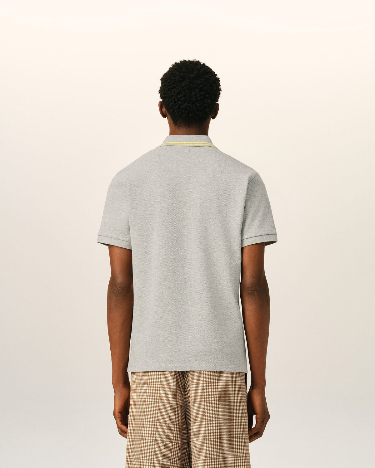 Grey Cotton Ami De Coeur Polo