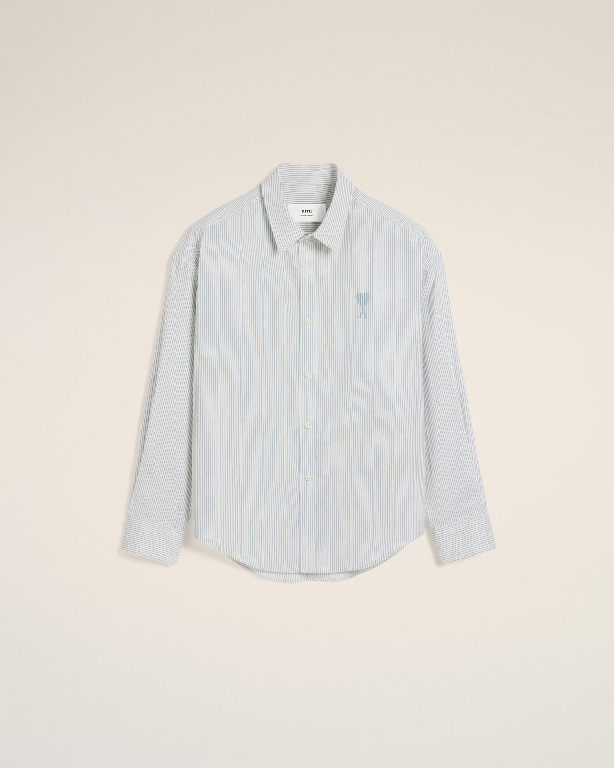 Blue Cotton Boxy Fit Shirt