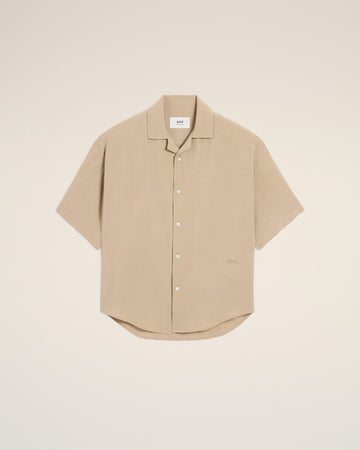 Beige Ami Camp Short Sleeved Shirt